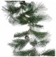 Ghirlanda innevata con pigne 280 cm natalizia decorazione Natale 494607